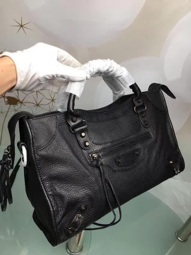 BALENCIAG巴黎世家 原單品質 經典代表作機車包 山羊皮黑錠款 可手提單肩斜跨  BL1041